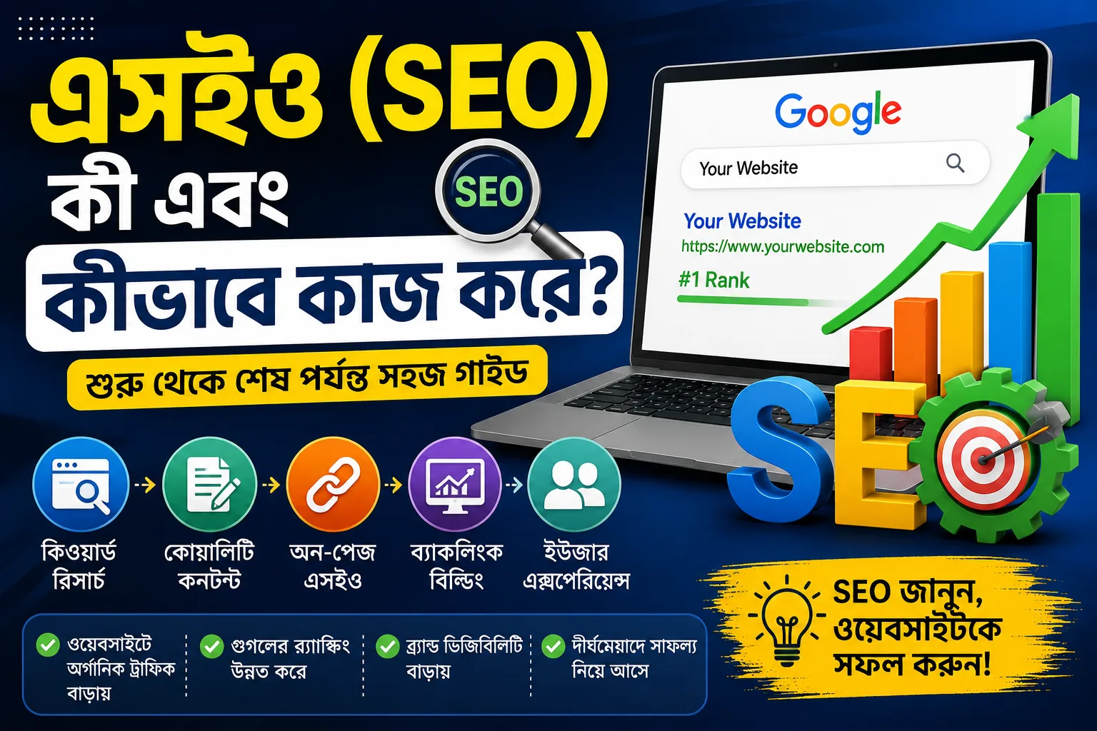 এসইও (SEO) কী এবং কীভাবে কাজ করে? নতুনদের জন্য সহজ ভাষায় পূর্ণাঙ্গ গাইড (২০২৬ আপডেট)
