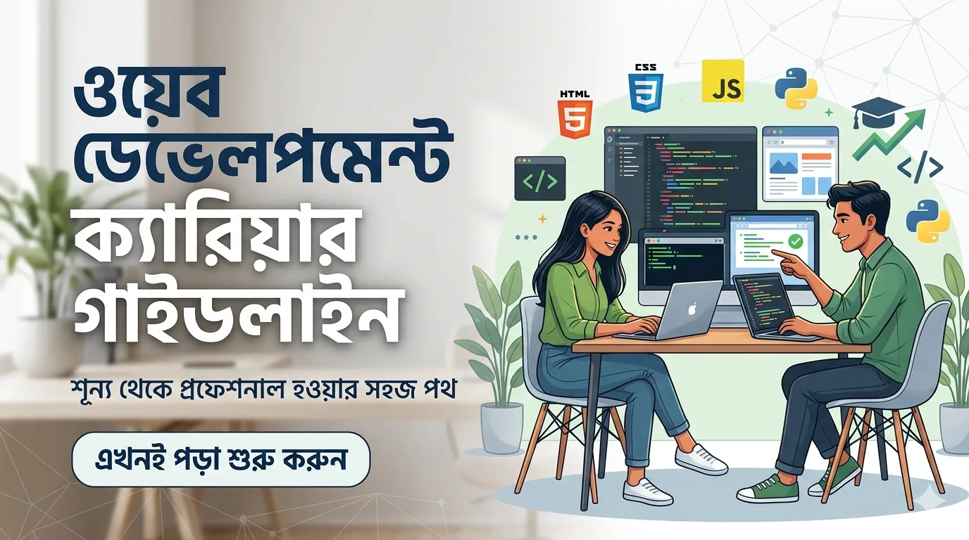 ওয়েব ডেভেলপমেন্ট ক্যারিয়ার গাইডলাইন ২০২৬: শূন্য থেকে প্রফেশনাল হওয়ার পূর্ণাঙ্গ রোডম্যাপ