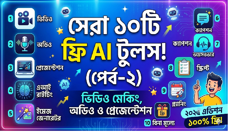 ১০টি ফ্রি এআই টুলস